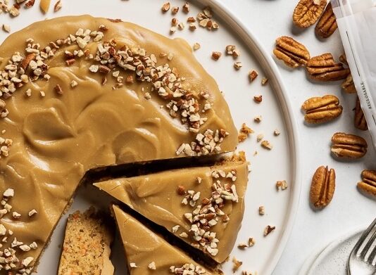 Caramel-Pecan Carrot Cake