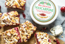 Cherry-Ricotta Bars with Lemon-Mascarpone Glaze