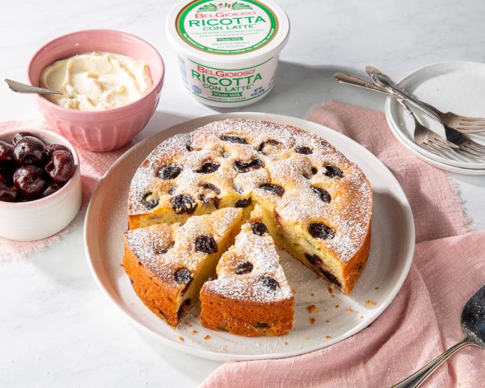 cherry ricotta cake baking recipe