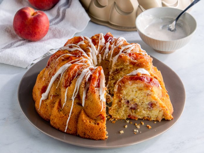 Peach Cobbler Bundt Cake