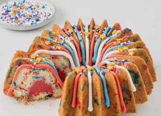 Patriotic Sprinkle Cake