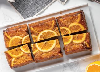 Boozy Old-Fashioned Blondies Boozy Old-Fashioned Blondies