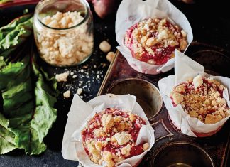 Beet and Goat Cheese Muffins with Orange Streusel Beet and Goat Cheese Muffins with Orange Streusel parchment paper
