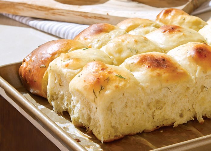 Dill and Gruyère Parker House Rolls