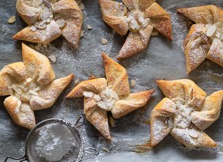 Almond Pinwheels with Cream Cheese Filling