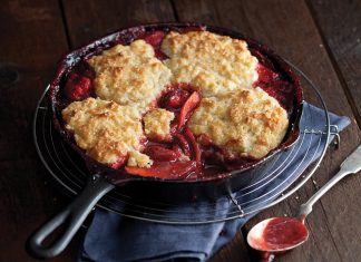 Strawberry-Apple Cobbler