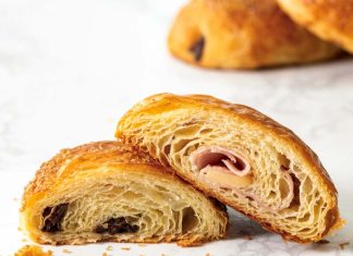 Ham and Cheese Croissants ham and cheese croissants cut in half baking reicpe