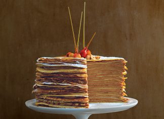 Hazelnut Crêpe Cake
