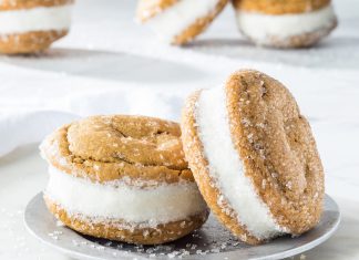 Gingerbread Chai Ice Cream Sandwiches