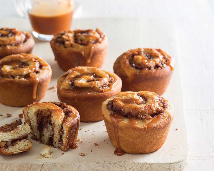 cinnamonrolls610sw Pecan Caramel Cinnamon Rolls - Jan/Feb Bake from Scratch 2017