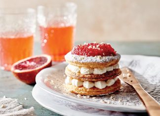 Quick Blood Orange Mille Feuille with Chantilly Cream Blood Orange Mille Feuille with Chantilly Cream - Spring 2016 Bake from Scratch