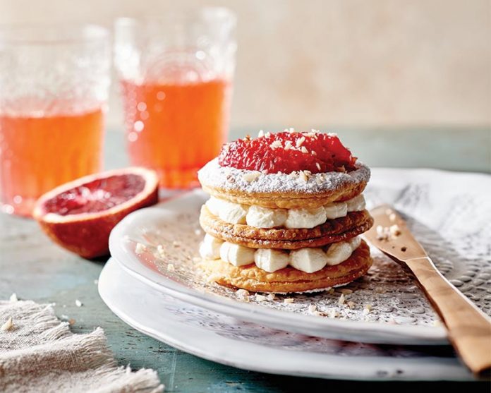 Blood Orange Mille Feuille with Chantilly Cream - Spring 2016 Bake from Scratch