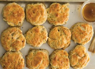 Browned Butter Biscuits with Sage and Goat Cheese Browned Butter Biscuits