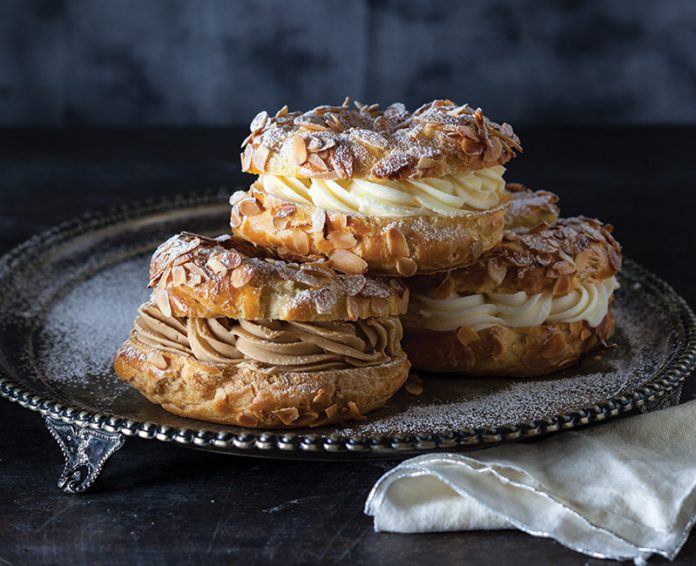 Paris-Brestwith three different flavors of buttercream