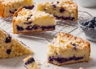 Almond-Blueberry Coffee Cake