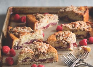 Bake Black Friday Breakfast Before Hitting Stores Raspberry-Buttermilk Coffee Cake
