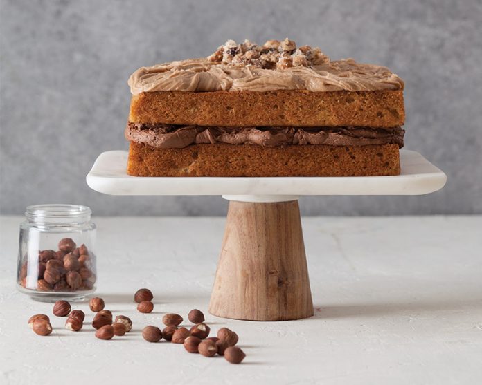 Banana Cake with Brown Sugar Hazelnut Buttercream recipe
