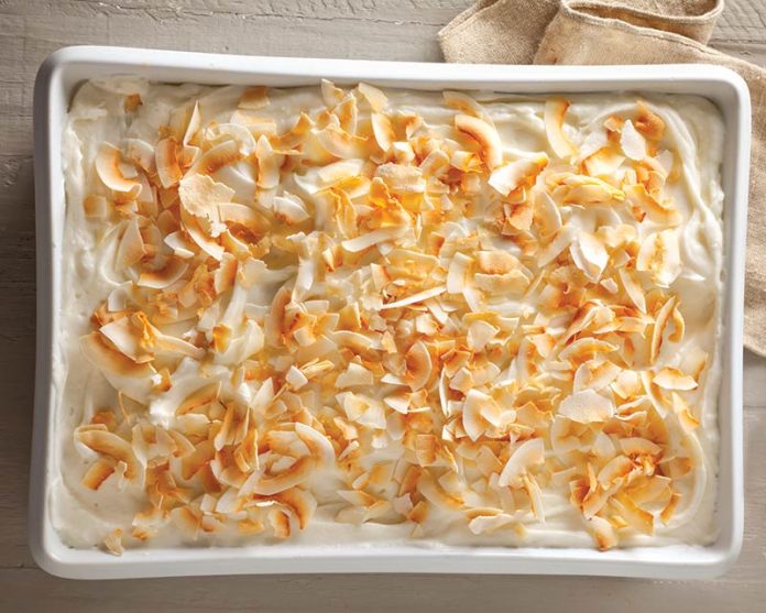 Old-Fashioned Coconut Sheet Cake