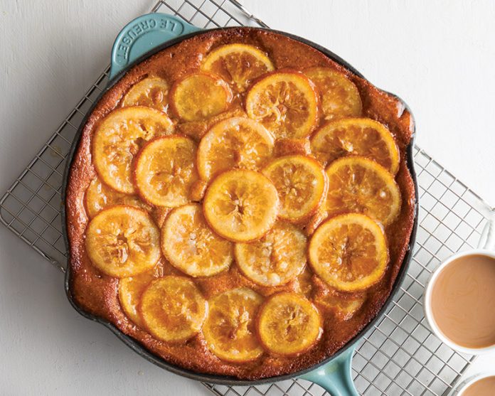 Browned Butter and Orange Skillet Cake