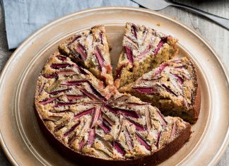 Rhubarb Brown Sugar Cake