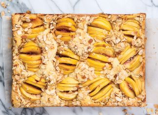 Our Best 9×13 Desserts Peach Almond Cake