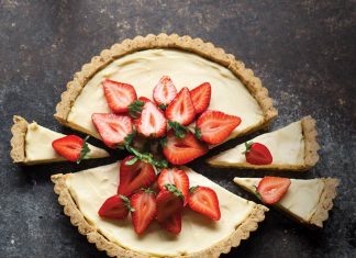 Basil and Pine Nut Strawberry Tart
