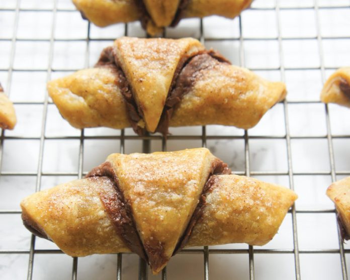 pumpkin chocolate hazelnut rugelach