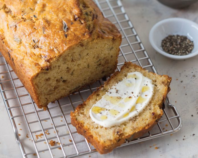 Caramelized Onion, Polenta, and Fresh Herb Loaf