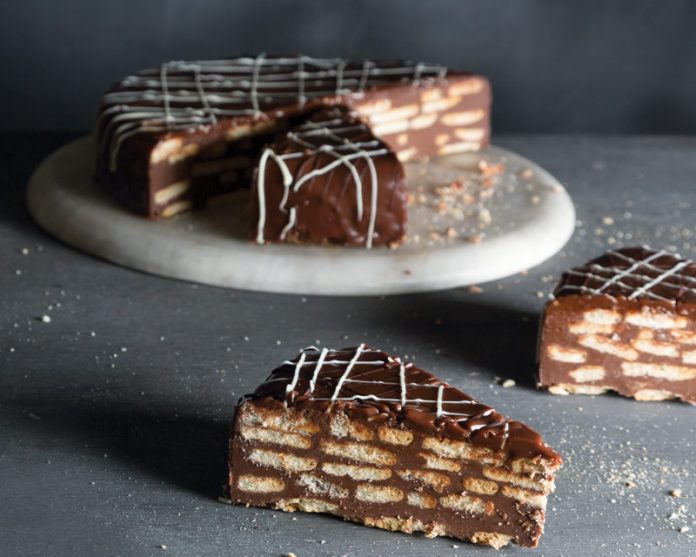 The Queen's Chocolate Biscuit Cake