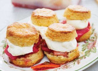 Claire Ptak’s Cardamom Rhubarb Shortcakes Cardamom Rhubarb Shortcakes