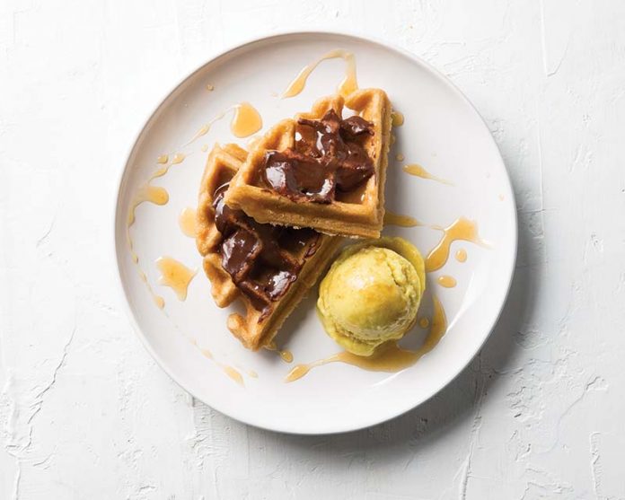 Vegan Peanut Butter Waffles