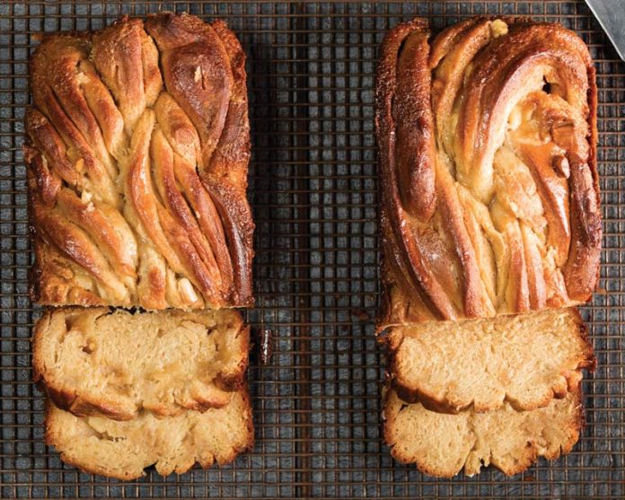 White Chocolate-Tahini Babka