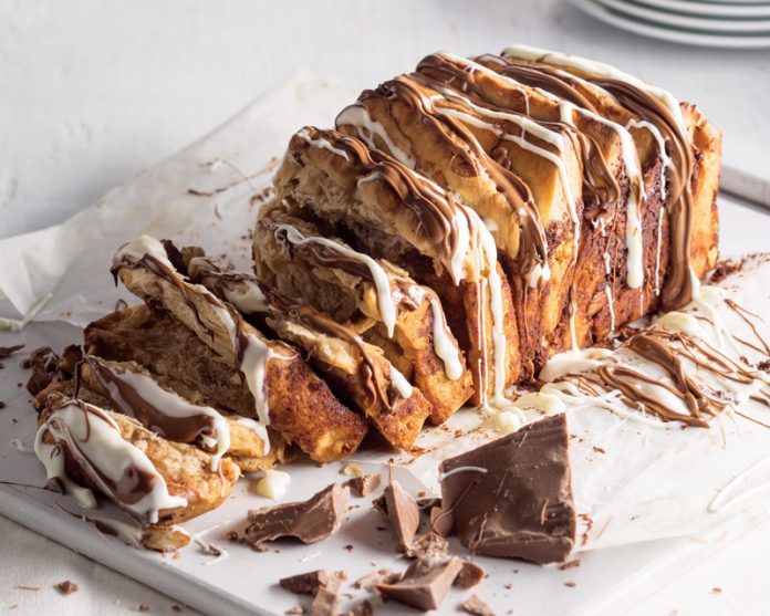 Chocolate Almond Pull Apart Bread