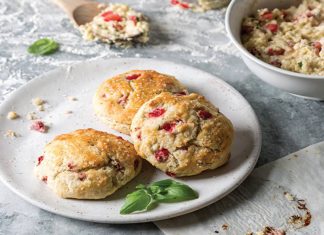 Strawberry Basil Scones
