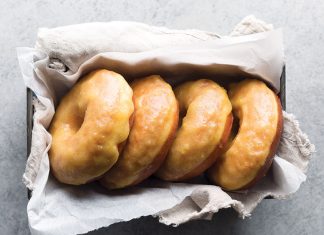 Bourbon-Braised Pineapple Doughnuts