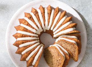 Roasted Banana Rum Bundt Cake