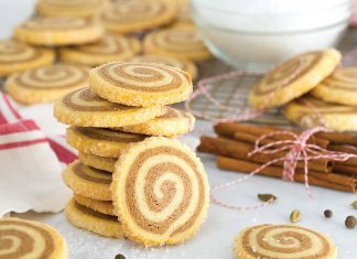 Vanilla Chai Pinwheel Cookies