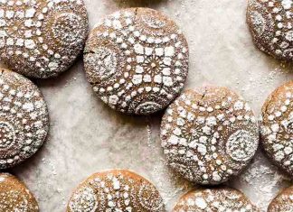 Browned Butter Gingerbread Lace Cookies