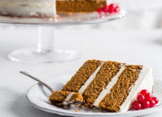 Gingerbread Layer Cake with Rum Frosting