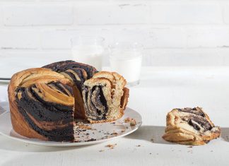 Braided Black Cocoa and Peanut Butter Brioche Braided Black Cocoa and Peanut Butter Brioche