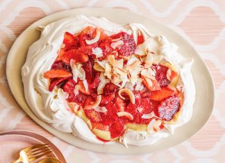 Blood Orange Ambrosia Pavlova