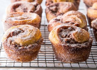 Cinnamon Sugar Morning Buns cinnamon sugar morning buns on wire rack