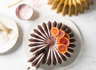 Chocolate Olive Oil Cake with Blood Orange Glaze Chocolate Olive Oil Cake with Blood Orange Glaze bundt of the month