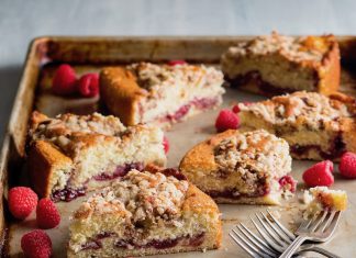 Raspberry Buttermilk Crumb Cake