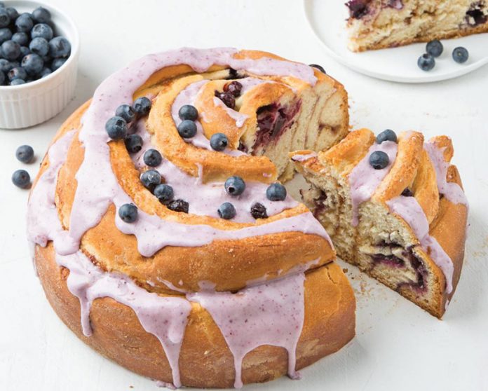Giant Blueberry Bun