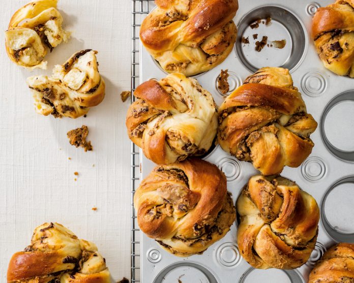 peanut butter chocolate babkas
