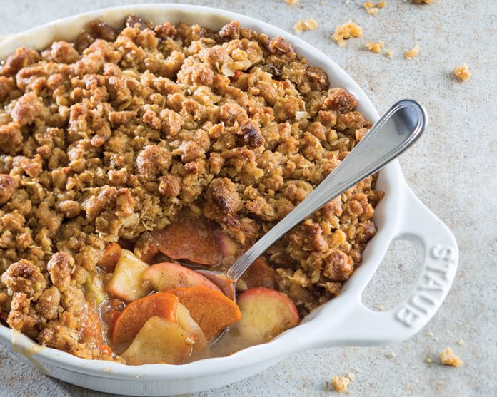 Persimmon-Apple Crisp