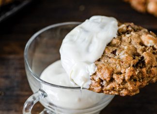 Hazelnut, Fig, and White Chocolate Oatmeal Cookies