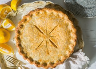Meyer Lemon Shaker Pie