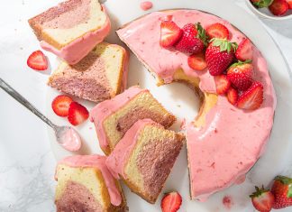Triple-Strawberry Pound Cake triple strawberry pound cake